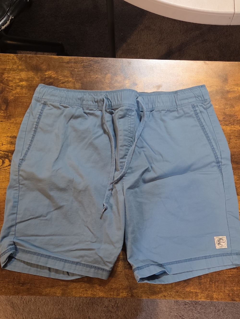 O'Neill Men's Light Blue Drawstring Athletic Shorts